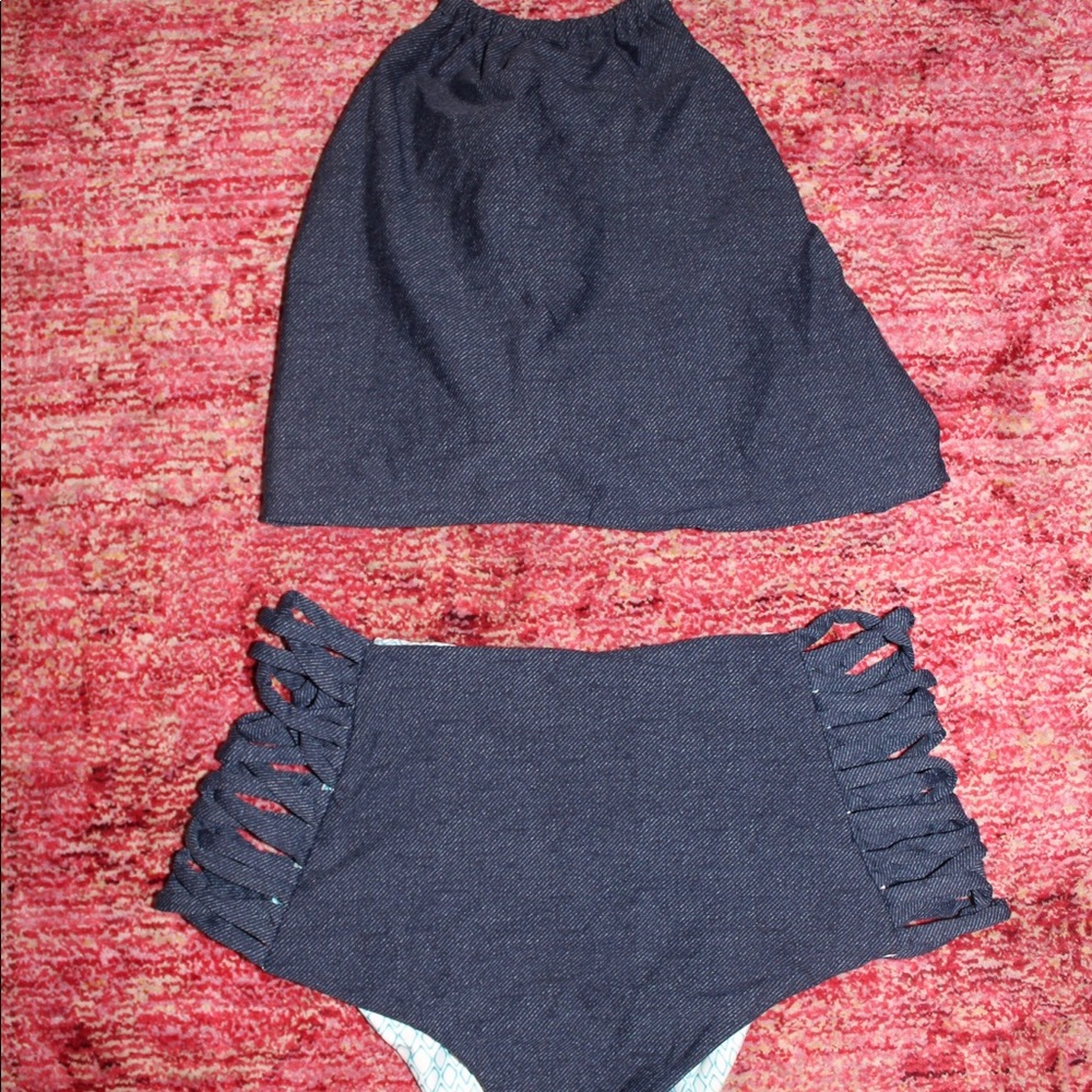 L Space denim bikini